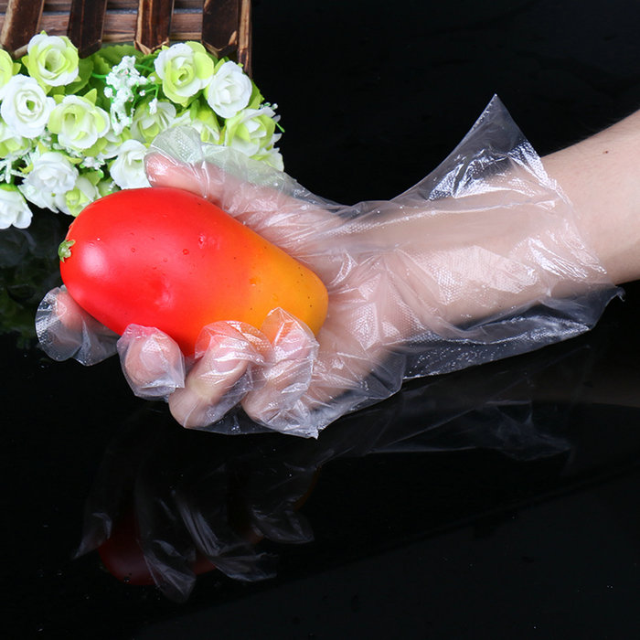 Guanti da cucina da lavoro trasparenti in polietilene non sterili Plastica per cucinare