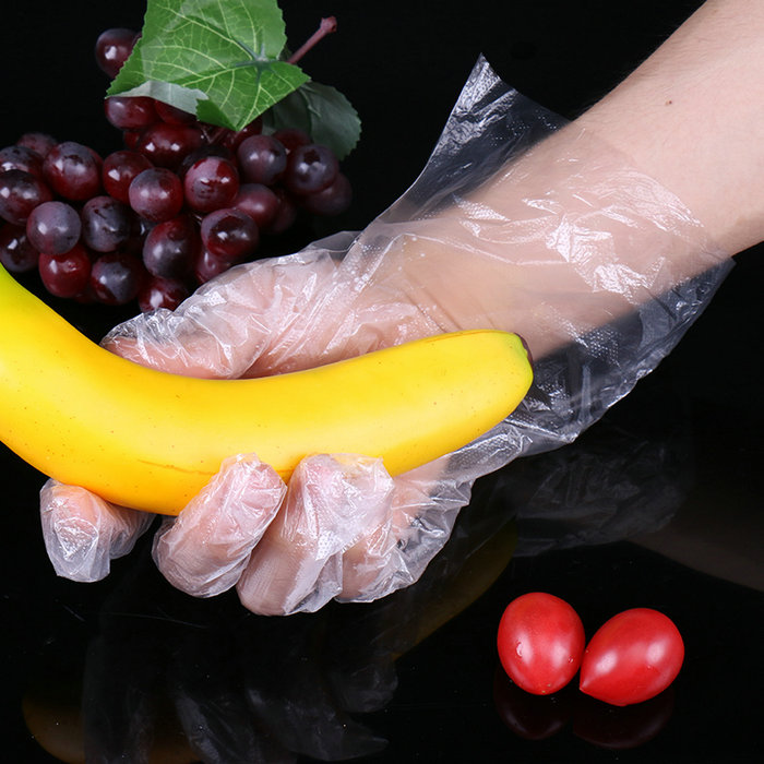Guanti usa e getta per la lavorazione di frutta e verdura
