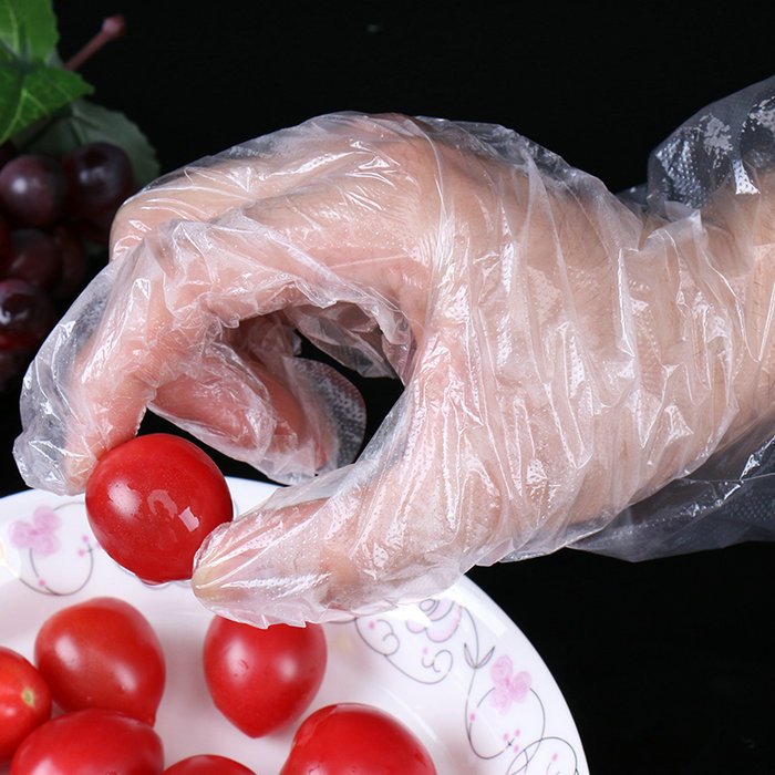 Guanti da cucina da lavoro trasparenti in polietilene non sterili Plastica per cucinare