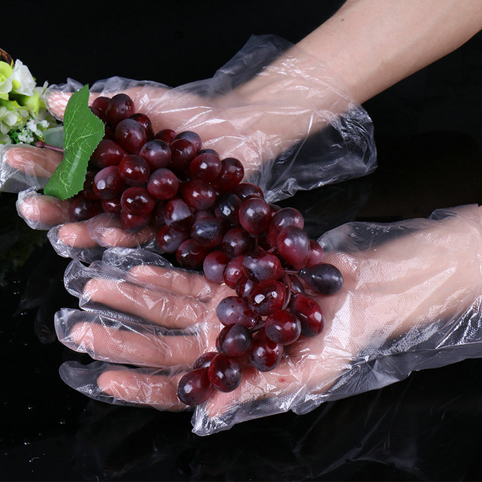 Guanti da cucina da lavoro trasparenti in polietilene non sterili Plastica per cucinare