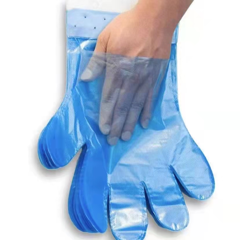 Guanti usa e getta blu non-latex