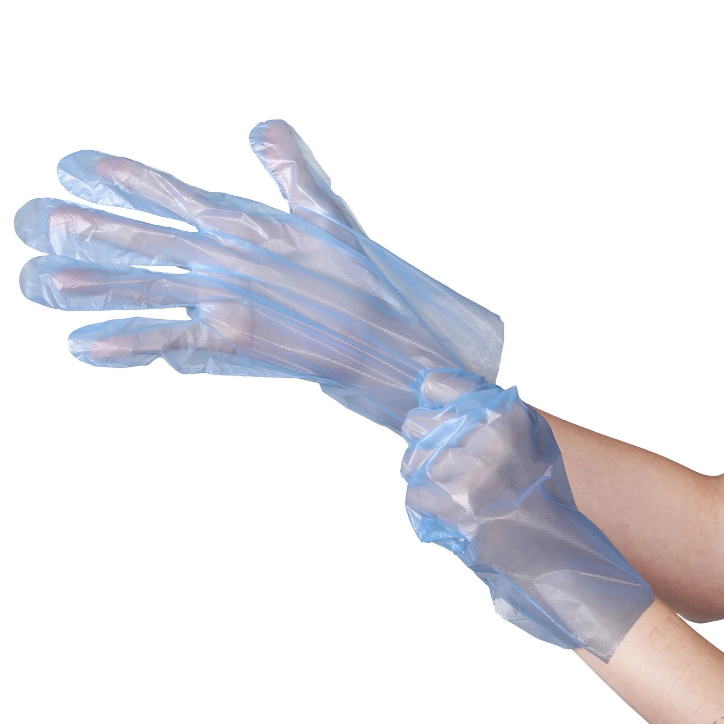 Guanti usa e getta blu non-latex