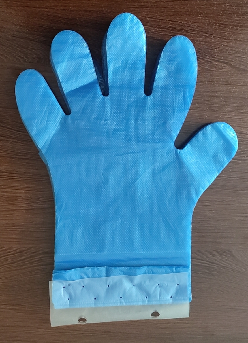 Guanti usa e getta blu non-latex