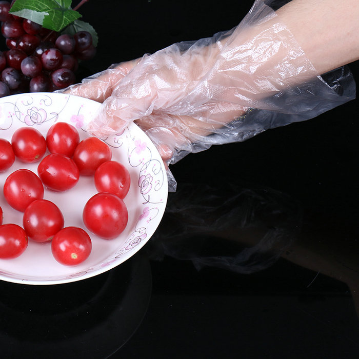 Guanti monouso in PE da cucina per alimenti